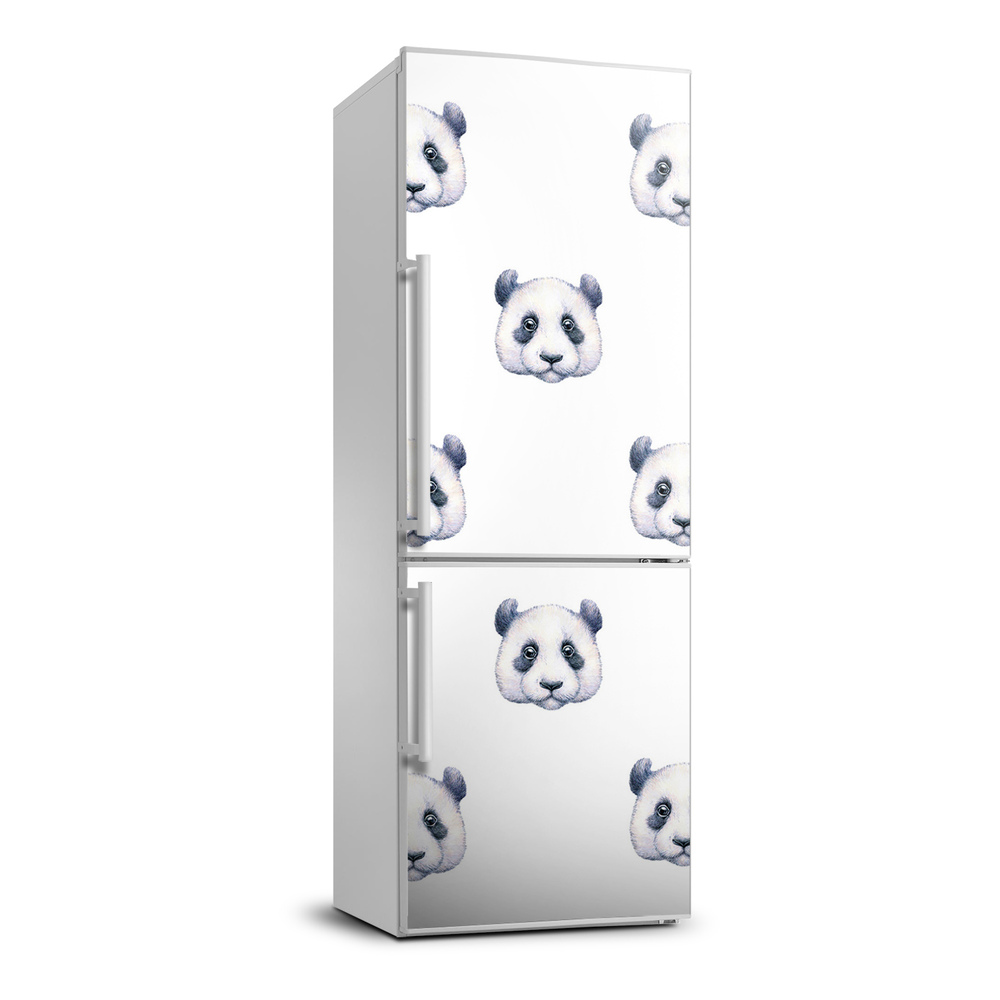 Hűtő matrica Pandák
