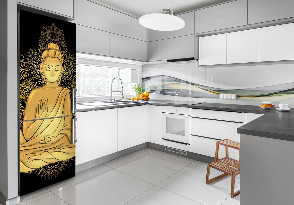 Hűtő matrica Buddha mandala