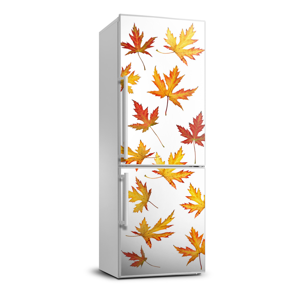 Matrica hűtőre Őszi levelek
