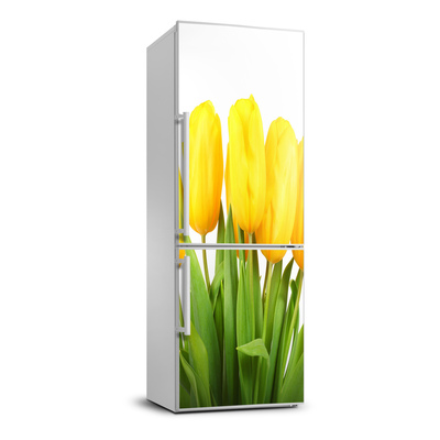 Matrica hűtőre Sárga tulipánok