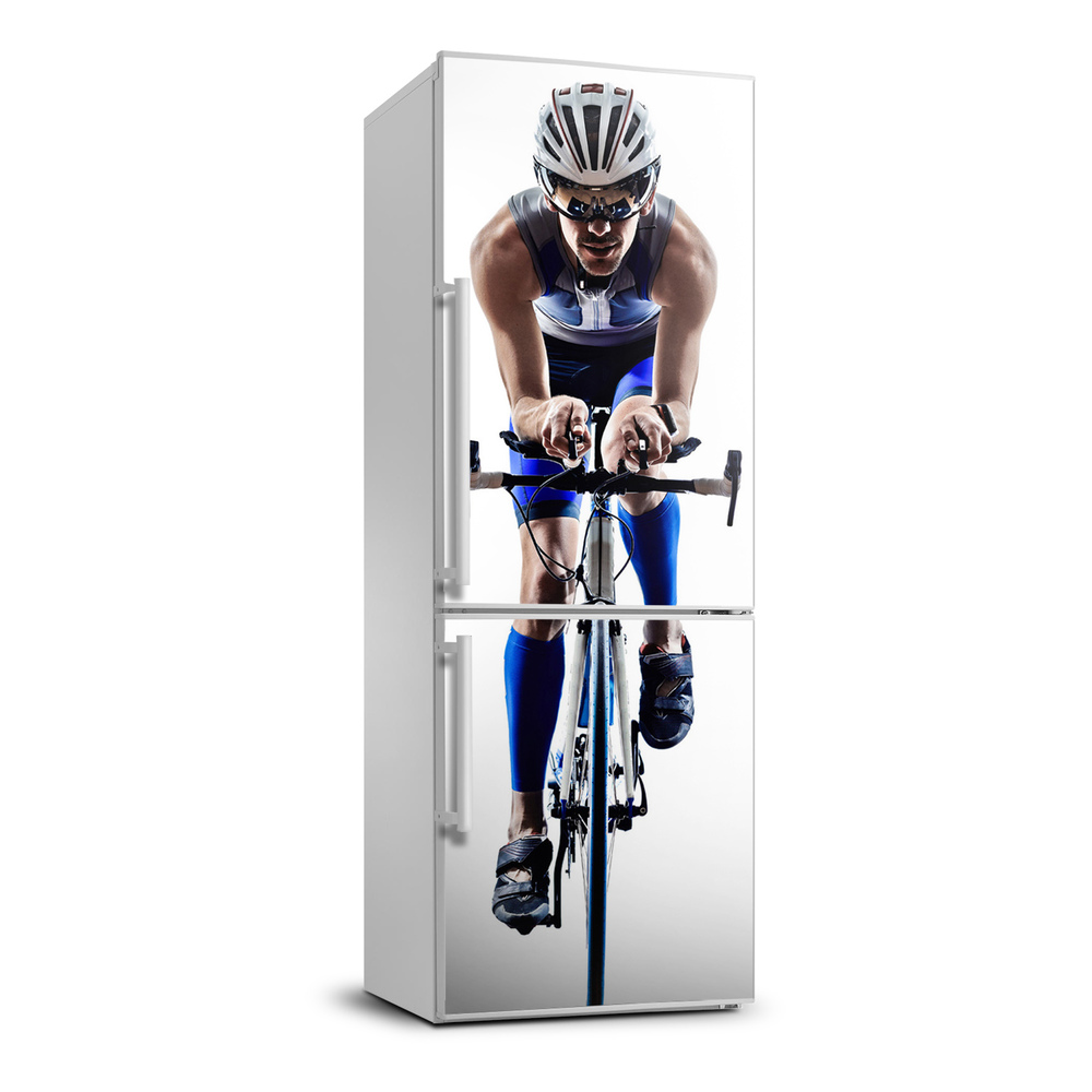 Matrica hűtőre Sport kerékpáros