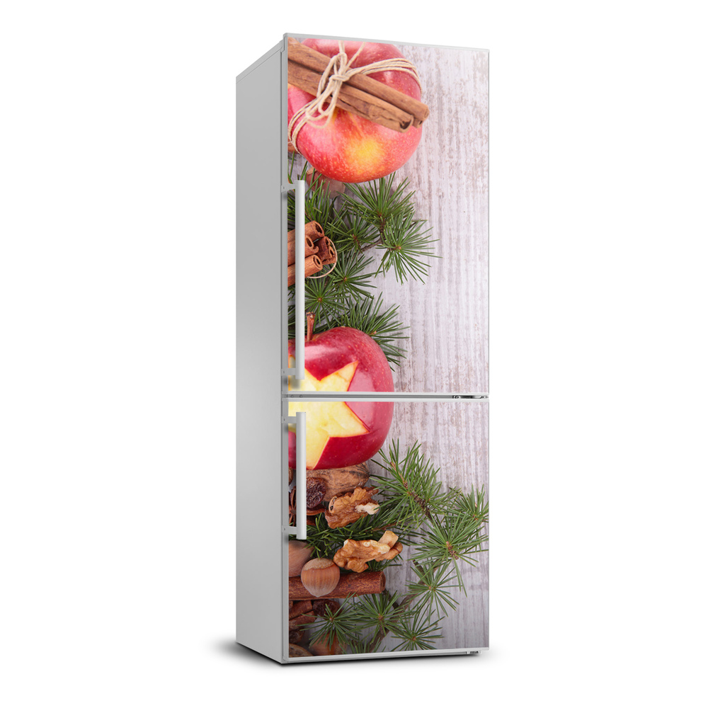 Hűtőre ragasztható matrica Christmas alma