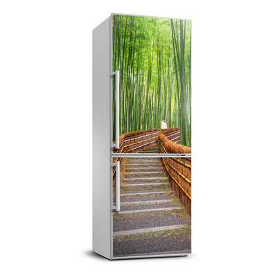Hűtőre ragasztható matrica Bambusz erdő