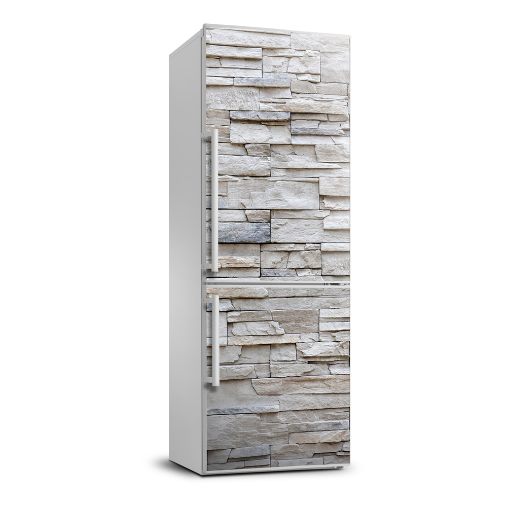 Hűtőre ragasztható matrica Kő fal