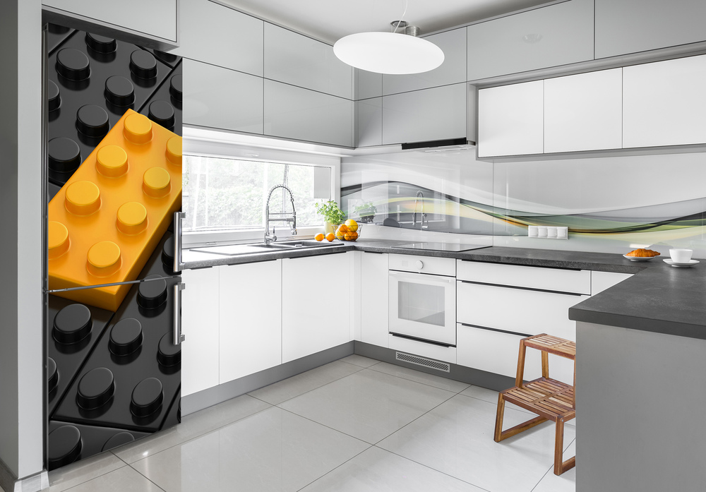 Dekor matrica hűtőre Lego téglák