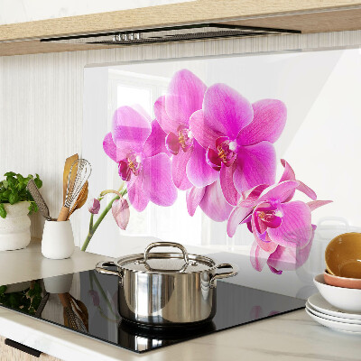 Edzett üveg vágódeszka Orchideák rózsaszín árnyalatokban