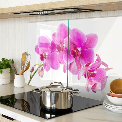 Edzett üveg vágódeszka Orchideák rózsaszín árnyalatokban