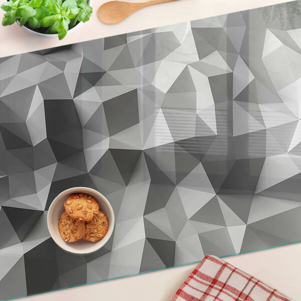 Edzett üveg vágódeszka Absztrakt geometrikus minta