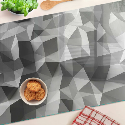Edzett üveg vágódeszka Absztrakt geometrikus minta