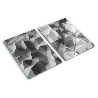 Edzett üveg vágódeszka Absztrakt geometrikus minta