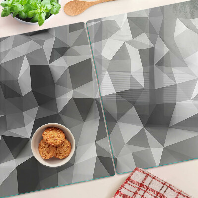 Edzett üveg vágódeszka Absztrakt geometrikus minta