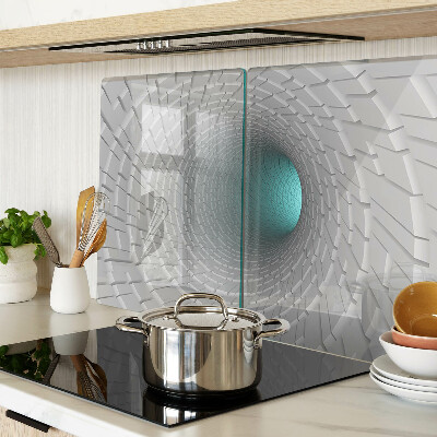 Edzett üveg vágódeszka 3D alagút mélységhatással