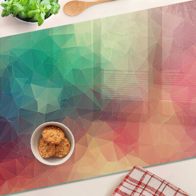 Edzett üveg vágódeszka Absztrakt geometrikus minta