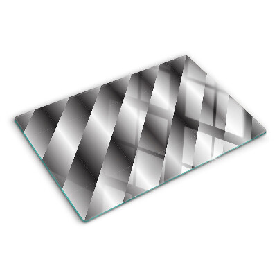 Üveg vágódeszka Geometriai minták szürke árnyalatokban