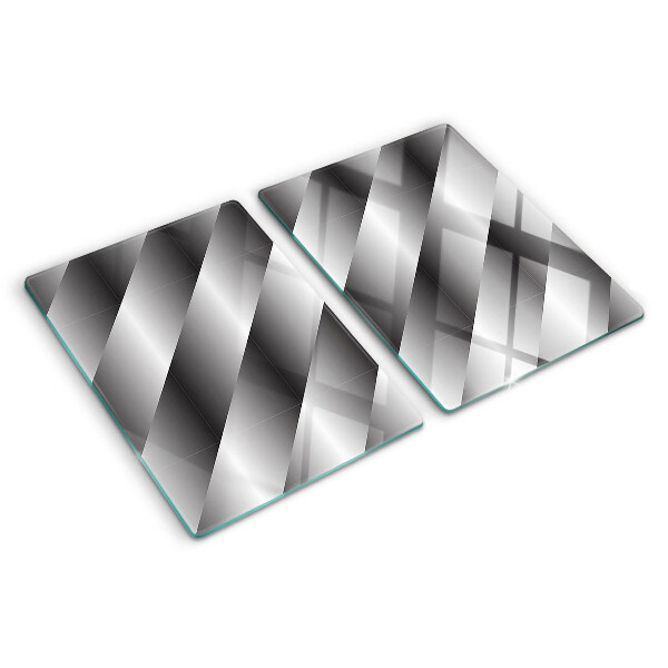 Üveg vágódeszka Geometriai minták szürke árnyalatokban