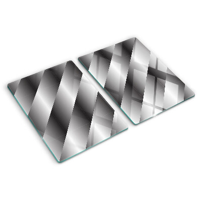 Üveg vágódeszka Geometriai minták szürke árnyalatokban