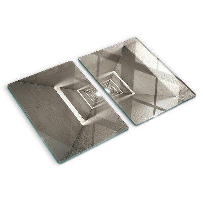 Üveg vágódeszka Geometrikus belső tér mélységhatással