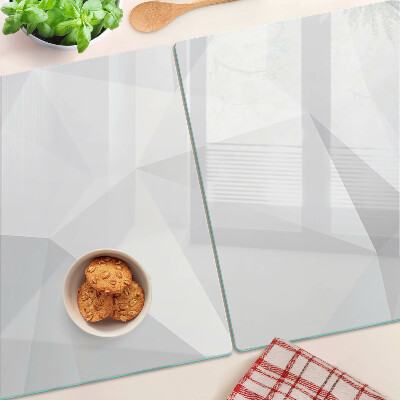 Edzett üveg vágódeszka Geometriai alakzatok szürke árnyalatokban