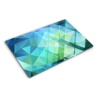 Üveg vágódeszka fényképpel Geometrikus absztrakt minta