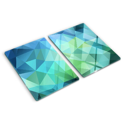 Üveg vágódeszka fényképpel Geometrikus absztrakt minta