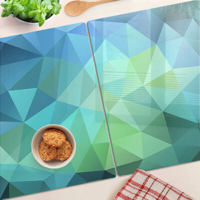 Üveg vágódeszka fényképpel Geometrikus absztrakt minta