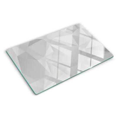Üveg vágódeszka Geometria a szürke árnyalataiban