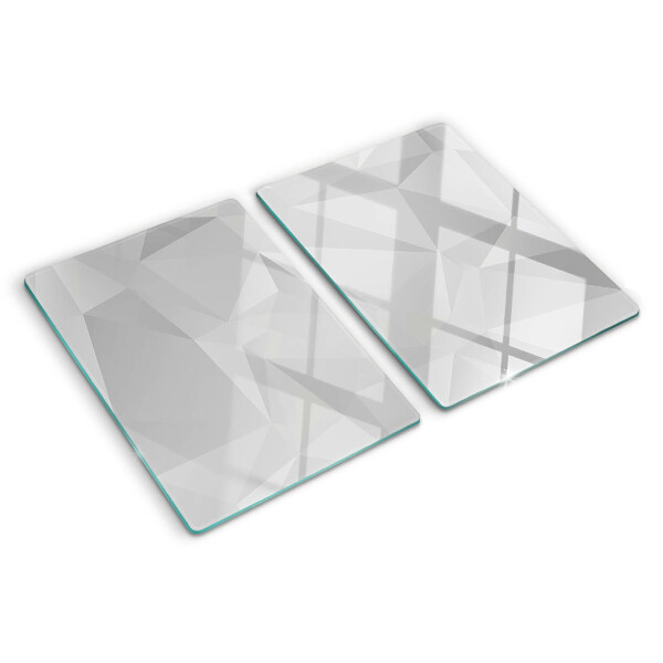 Üveg vágódeszka Geometria a szürke árnyalataiban
