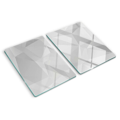 Üveg vágódeszka Geometria a szürke árnyalataiban