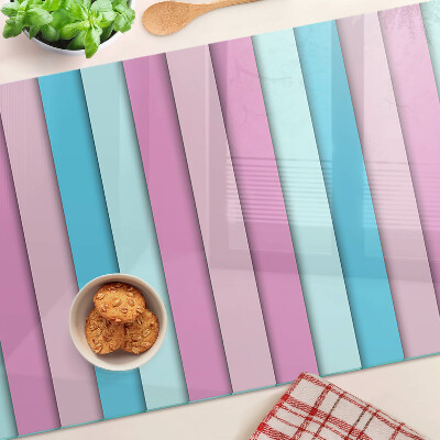 Edzett üveg vágódeszka Geometria pasztell színekben