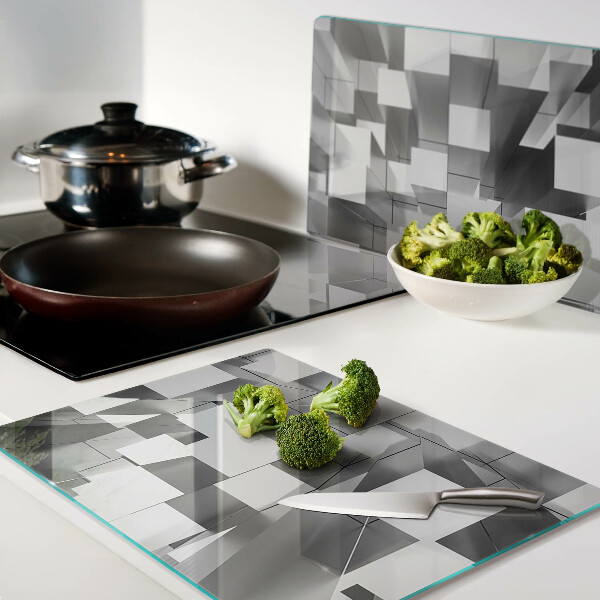 Edzett üveg vágódeszka Absztrakt geometriai alakzatok