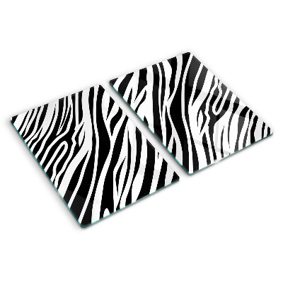 Üveg vágódeszka fényképpel Zebra minta