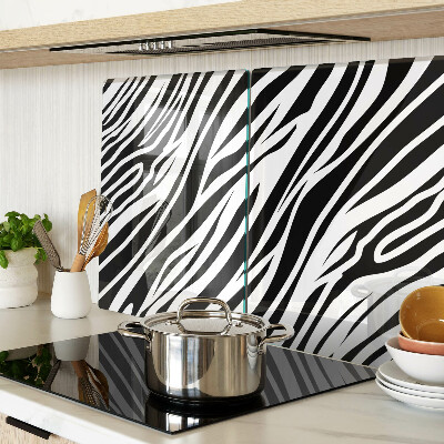 Üveg vágódeszka fényképpel Zebra minta