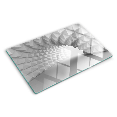 Üveg vágódeszka 3D geometrikus minta
