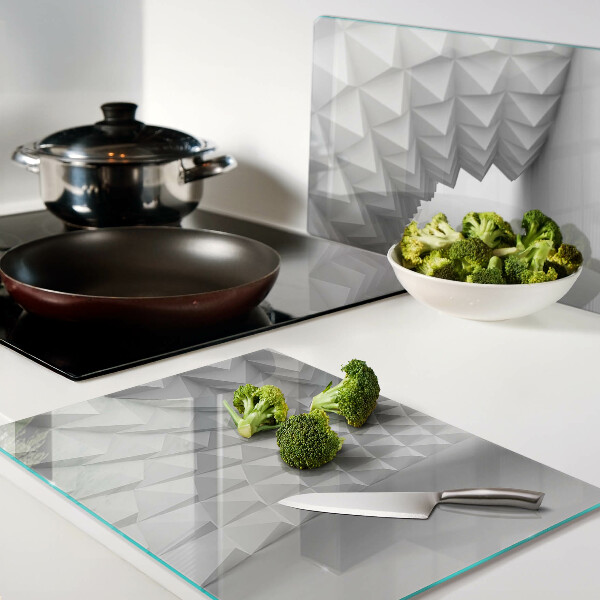 Üveg vágódeszka 3D geometrikus minta