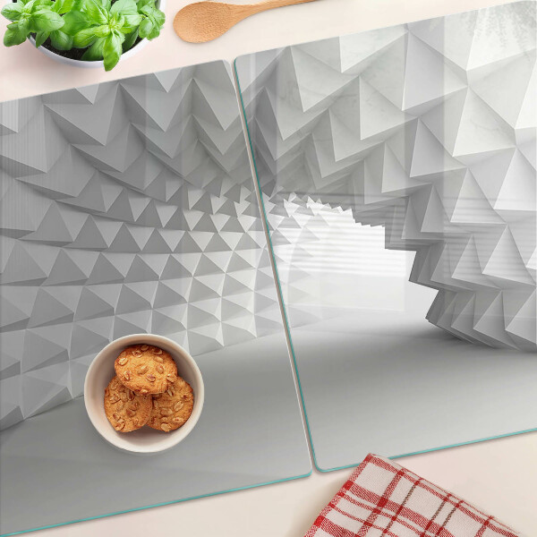 Üveg vágódeszka 3D geometrikus minta