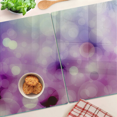 Edzett üveg vágódeszka Bokeh lila és rózsaszín árnyalatokban