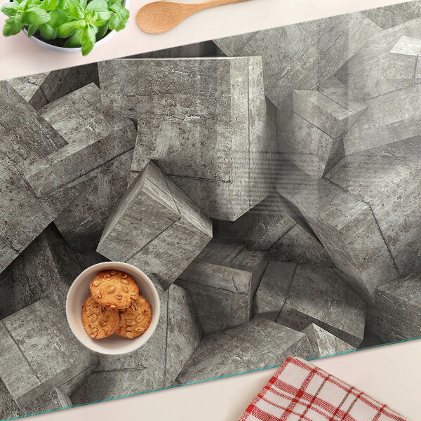 Üveg vágódeszka fényképpel Absztrakt geometriai alakzatok