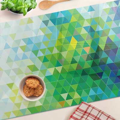Üveg vágódeszka fényképpel A színes háromszögek geometriája