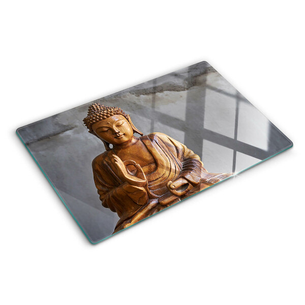 Üveg vágódeszka Buddha meditációban