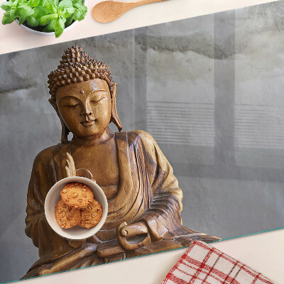 Üveg vágódeszka Buddha meditációban