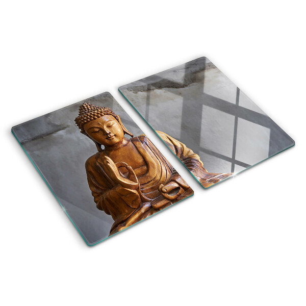 Üveg vágódeszka Buddha meditációban