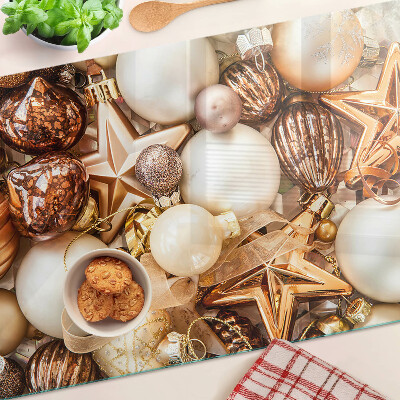 Edzett üveg vágódeszka Karácsonyi díszek és gömbdíszek