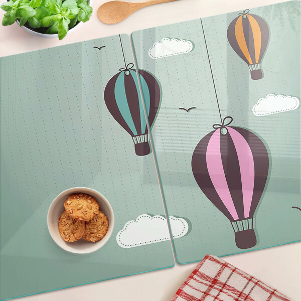 Üveg vágódeszka Hőlégballonok