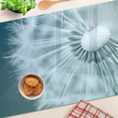 Edzett üveg vágódeszka Pitypangok az ég ellen