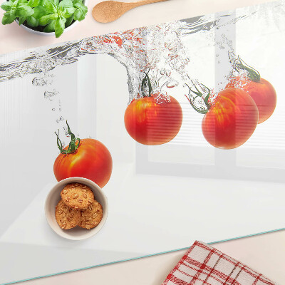Üveg vágódeszka Paradicsomok vízben