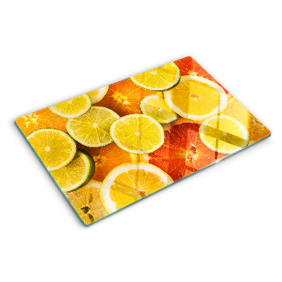 Üveg vágódeszka Citrusfélék és citrusfélék