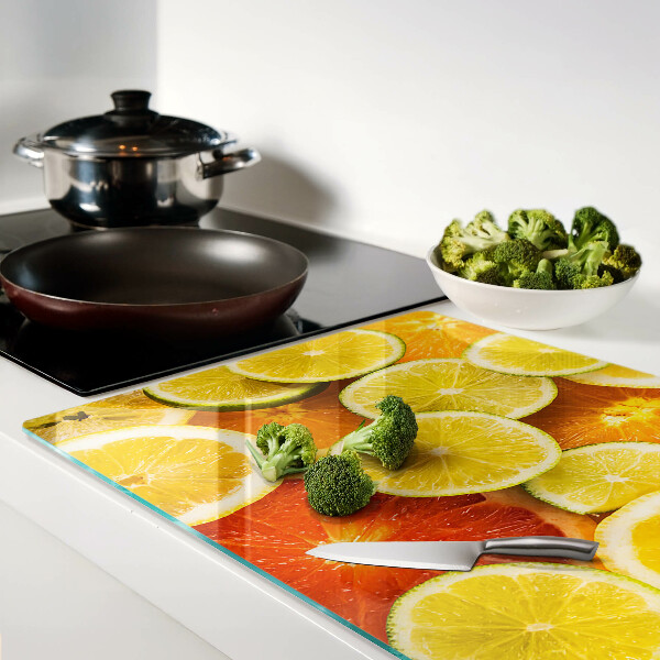 Üveg vágódeszka Citrusfélék és citrusfélék