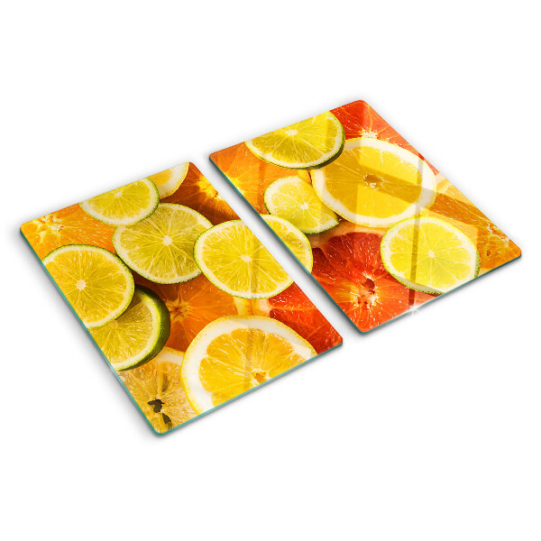 Üveg vágódeszka Citrusfélék és citrusfélék