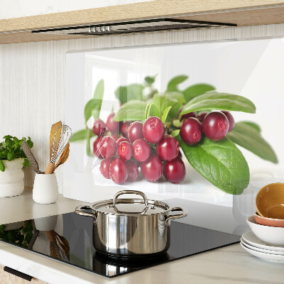 Üveg vágódeszka Áfonya levelekkel
