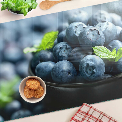 Üveg vágódeszka Bogyók egy tálban